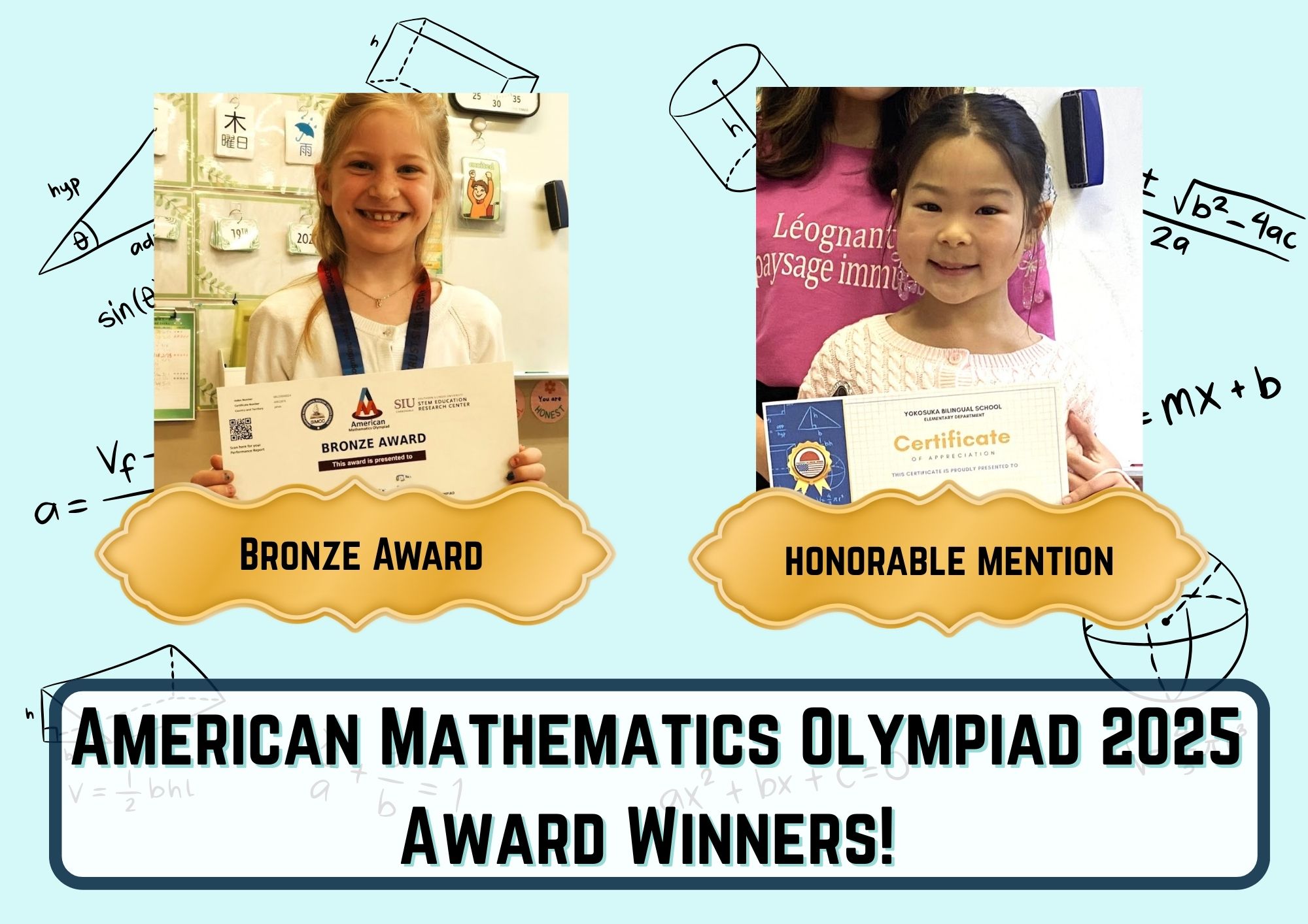 YBS Students Shine at the American Math Olympiad